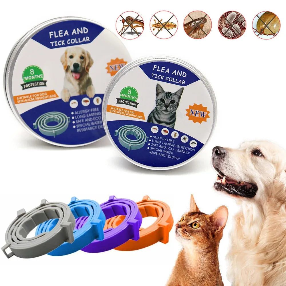 Anti-Flea Pet Collar for Cats & Dogs – Long-Lasting Protection Against Fleas & Ticks