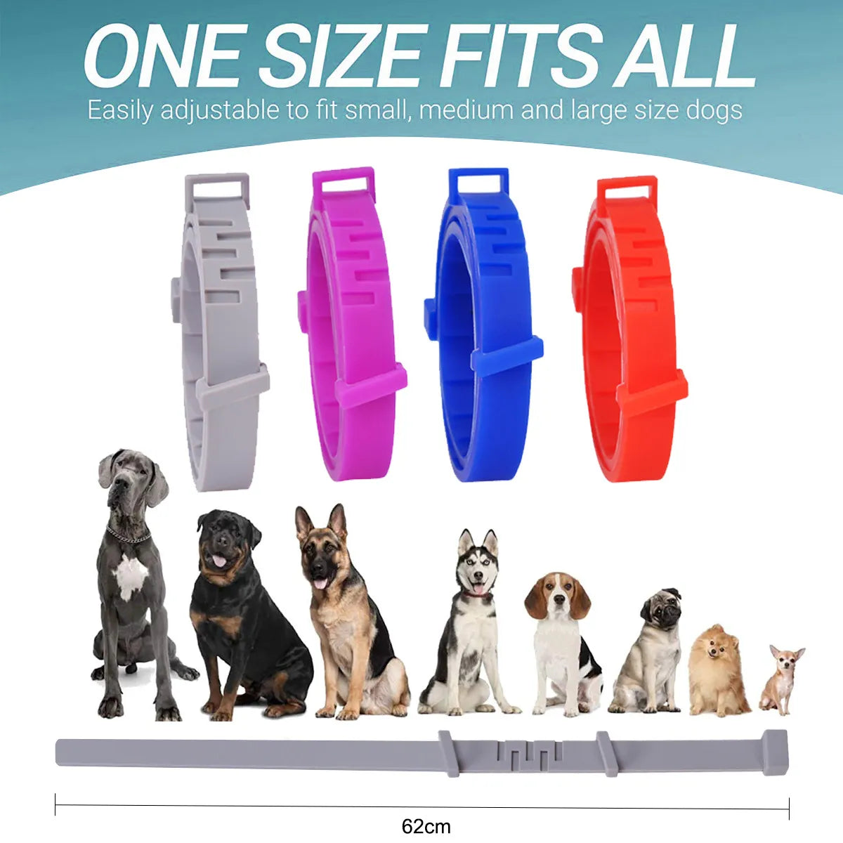 Anti-Flea Pet Collar for Cats & Dogs – Long-Lasting Protection Against Fleas & Ticks