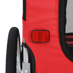 vidaXL Pet Bike Trailer Foldable Dog Bicycle Carrier Dog Buggy Cart for Bike