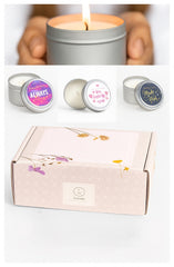 Trio of Tin Soy Candle - Scented with Bergamot and Lavender Essential oils